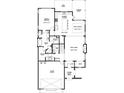 Detailed first-floor plan showcasing the gourmet kitchen, Primary bedroom, and a spacious great room layout at 308 Mulberry St, Raleigh, NC 27604