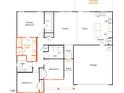Detailed floor plan showcasing the layout of the home, including bedrooms, bathrooms, and kitchen at Tbd Spy Glass Dr, Fuquay Varina, NC 27526