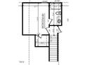 Floor plan showing layout of upstairs bedroom and bathroom above the garage at 107 Viola Ln, Franklinton, NC 27525