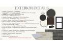 Listing of exterior design features including paint colors, shingles, and accents at 72 Hazelwood, Pittsboro, NC 27312