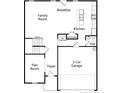 Main floor plan showcasing kitchen, Gathering room, flex room, and garage at 60 Marley (Lot 14) Way, Dunn, NC 28334