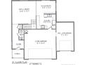 First floor plan showcasing a two-car garage and spacious Gathering room at 154 Nectar Ln, Bunnlevel, NC 28323