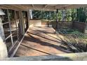 Covered patio with brick flooring and open-air design at 1615 Carbonton Rd, Sanford, NC 27330