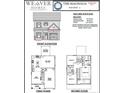 Two-story home featuring horizontal siding and a prominent garage, illustration with floorplans at 4238 Darroch Rd, Lillington, NC 27546