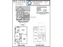 Floor plans of a two-story home showing room layouts, dimensions, and the location of the kitchen, bedrooms, and living areas at 4214 Darroch Rd, Lillington, NC 27546