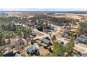 Birds eye view of a suburban neighborhood with mature trees and well maintained homes at 48 Cedarview Ct, Cameron, NC 28326