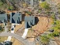 Aerial view of the home showcasing its position on a large lot and neighborhood at 1824 Irish Blvd, Sanford, NC 27332