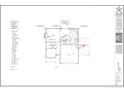 The first floor electrical plan showing wiring, lights, and electrical components at 22 Peach Orchard (Lot 1) Ln, Lillington, NC 27546