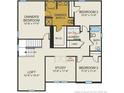 Upstairs floor plan featuring owner's suite, two bedrooms, study, loft, and convenient laundry room at 5554 Swanns Station Rd, Sanford, NC 27332