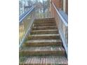 Stairway leading to a front deck at 33 Alberta Ln, Cameron, NC 28326