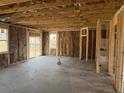 Unfinished room with exposed beams, ready for customization and finishing touches at 164 Jones Creek Ln, Lillington, NC 27546