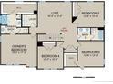 Second-floor plan showcasing the primary bedroom with bath, three additional bedrooms, loft and another full bath at 120 Steeple Rdg, Cameron, NC 28326