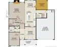 First floor floor plan featuring a Gathering room, kitchen, dining room, and study at 104 Steeple Rdg, Cameron, NC 28326