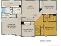 Upstairs floor plan featuring the owner's suite, loft, laundry, and three additional bedrooms and bathrooms at 32 Adelina Grove Ln, Cameron, NC 28326