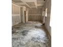 Spacious unfinished kitchen area with ample room for custom cabinets and modern appliances at 268 Dove Rd, Harnett County, NC 28326