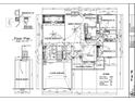 Detailed floor plan showcasing the layout of the home with bedrooms, living spaces, and garage at 45 Blackgum Ct, Spring Lake, NC 28390