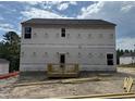 Rear exterior showcasing the home and deck construction progress at 28 Horse Trot Ln, Sanford, NC 27332