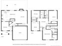 Detailed floor plan showcasing the layout of the home, including the kitchen, living room, bedrooms, and bathrooms at 148 Huzzas Cir, Cameron, NC 28326