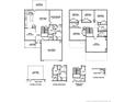 Detailed floor plan showcasing the layout of this home with the square footage of all rooms at 111 Southern Estates Dr, Sanford, NC 27330