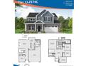 Detailed floor plan showcasing the layout of this 4-bedroom, 2.5-bathroom home at 279 Harborwood St, Lillington, NC 27546