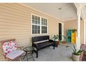 Inviting front porch with charming seating, plants, and ample space for relaxation at 5171 A Meadowlark Trl, Sanford, NC 27332