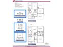 Detailed floor plan showcasing the layout of this 5-bedroom, 3.5-bath home with a 2-car garage at 69 Streamline Ct, Lillington, NC 27546