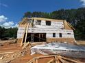 New home under construction with blue sky and ladder leaning on house at 194 Landon Rdg, Sanford, NC 27330