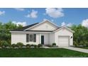 New construction featuring a quaint, single story home with a garage and manicured front lawn at 20 Horse Trot Ln, Sanford, NC 27332
