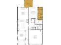 First floor layout featuring a great room with fireplace, primary bedroom, kitchen, and dining room at 276 Steeple Ridge, Cameron, NC 28326