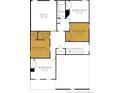 Second floor layout featuring four bedrooms, two bathrooms, and storage space at 276 Steeple Ridge, Cameron, NC 28326