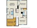 Upstairs floor plan shows owner's suite, bedrooms 2, 3, and 4 with two full baths and closet space at 96 Greenbay Street, Lillington, NC 27546