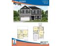 Detailed floor plan showcasing 3 bedrooms, 2.5 bathrooms, and a spacious 2321 sq. ft. layout at 219 Uwharrie Way, Sanford, NC 27330