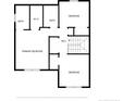 Second floor plan including bedrooms, bathrooms, and walk in closet at 520 Northview Dr, Sanford, NC 27332