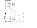 Detailed floor plan showcasing the layout of both floors of the home at 520 Northview Dr, Sanford, NC 27332