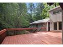 Lovely deck with views of nature, providing an idyllic outdoor living space at 1363 Maryland Ct, Sanford, NC 27332