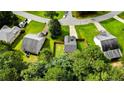 Bird's-eye view displaying the home's positioning within a residential neighborhood at 3229 Seth Dr, Sanford, NC 27330