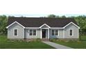 Inviting single-story home with light gray siding, brick foundation, and well-kept lawn at 1402 Pennsylvania Ave, Sanford, NC 27332