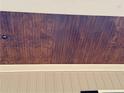 Close-up of stained wood porch ceiling at 27 Lookout Pt, Sanford, NC 27332