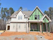 Two-story home under construction features siding, zip system panels, and ladder access at 162 Gaines Trail, Pittsboro, NC 27312