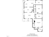 Detailed floor plan showcasing the layout of the home, including bedrooms, bathrooms, and living spaces at 802 N Franklin St, Wake Forest, NC 27587