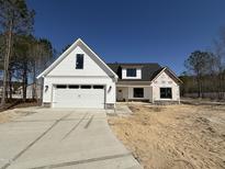 Beautiful two-story home featuring a modern farmhouse design and a spacious driveway at 103 Roma Gora Ct, Princeton, NC 27569