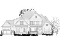 Two-story house with stone accents and a large front porch at 1235 Red Cedar Ct, Youngsville, NC 27596