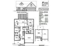 2556 sq ft home, 1966 heated sq ft, 1882 unheated sq ft, 3 bedrooms, 2.5 baths, double garage at 78 Eagles Roost, Sanford, NC 27332