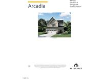 Two-story home with gray siding, white trim, and a two-car garage at 2409 Englemann Dr # 120, Apex, NC 27502