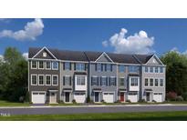 Five-unit townhome building with attached garages and landscaping at 1368 Chowan Ave, Durham, NC 27713