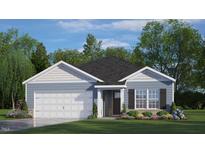 Curb appeal abounds in this charming craftsman style home, featuring a two-car garage at 1141 Middlecrest Dr, Rocky Mount, NC 27804