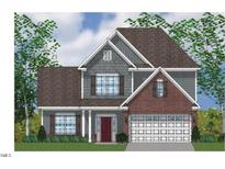Two-story home with gray siding, brick accents, and a two-car garage at 268 North Maple Walk Dr # 232, Garner, NC 27529