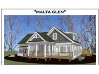 Craftsman style home with gray siding, deck, and landscaping at 2930 Forest Creek Ln, Mebane, NC 27302