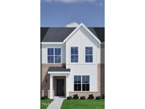 Two-story modern home with white siding and gray roof at 263 Chesapeake Commons St # 92, Garner, NC 27529