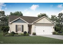 Newly constructed single-story home with a two-car garage at 820 Rhino Bnd, Oxford, NC 27565